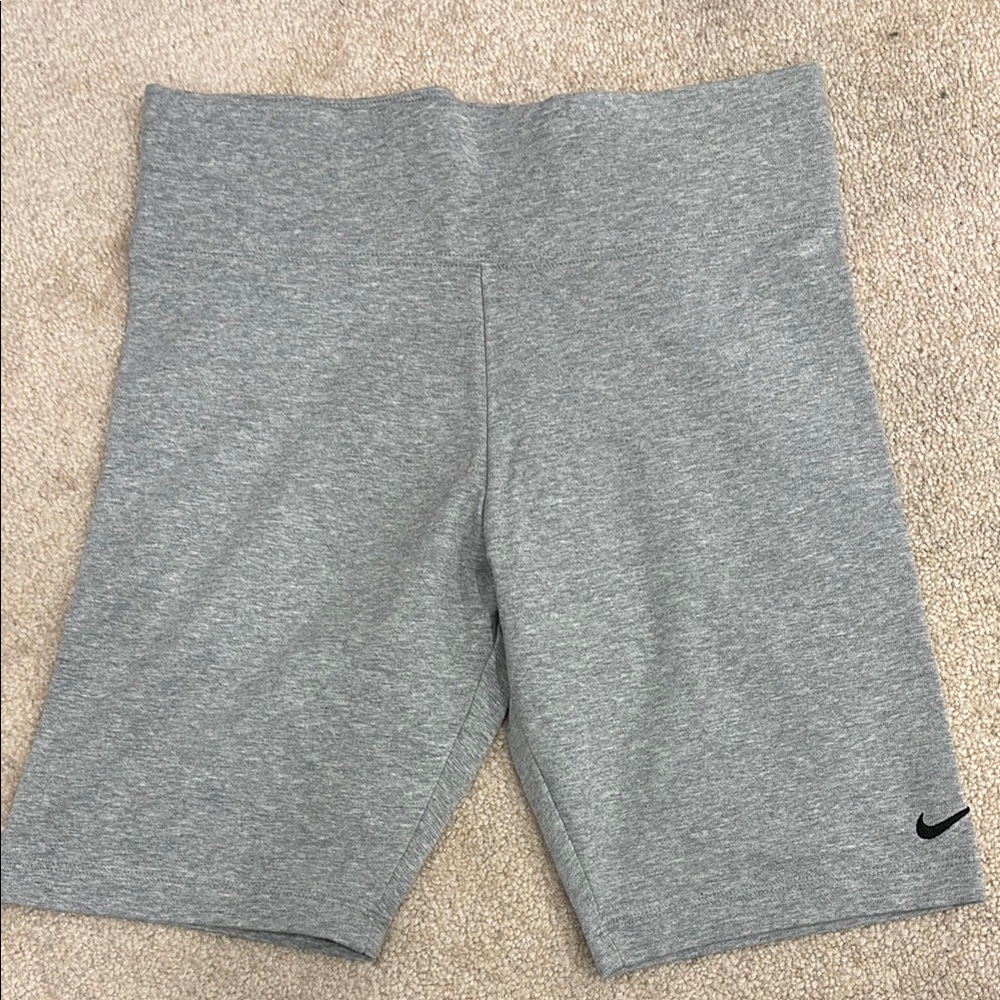 Nike Heather Gray Biker Shorts
